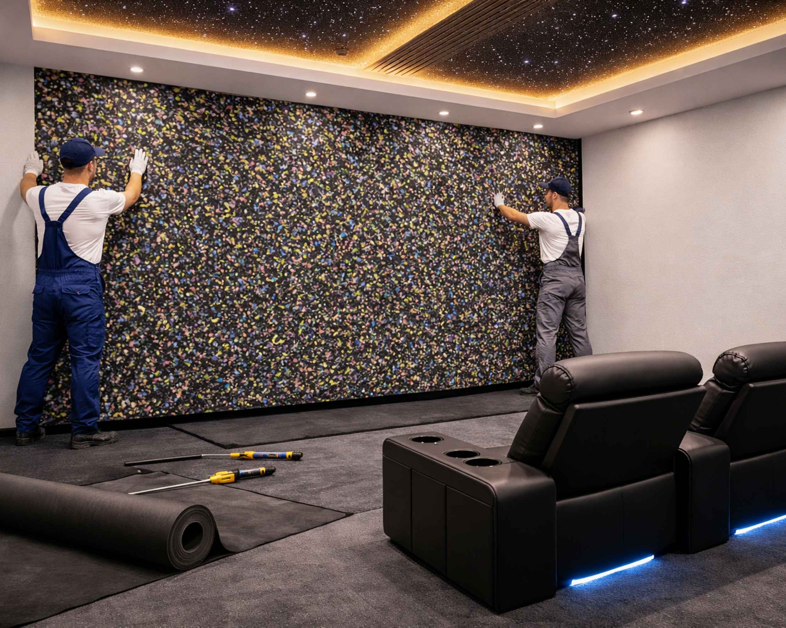 BassBloc for low frequency and vibration control in home theatres